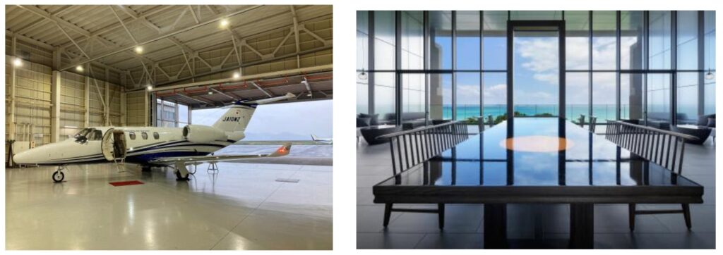 岡山航空株式会社チャーター機(Citation M2)およびラグジュアリーホテル 「五島リトリートray（レイ）」