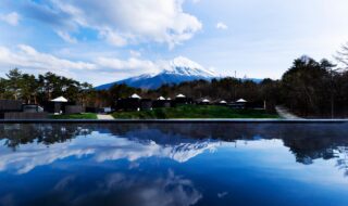 温浴棟からの富士山