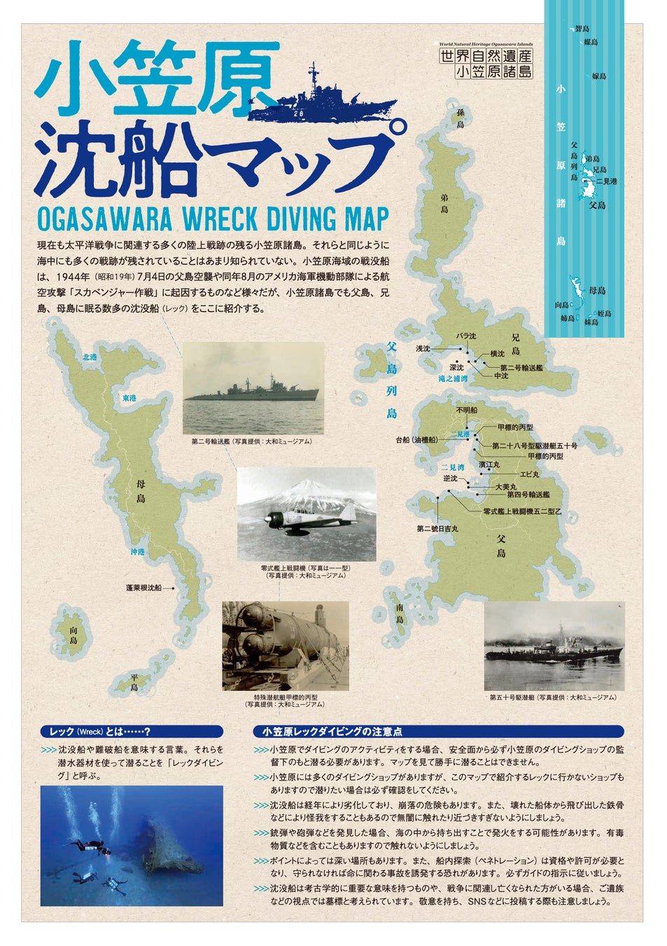 小笠原沈船マップ表面