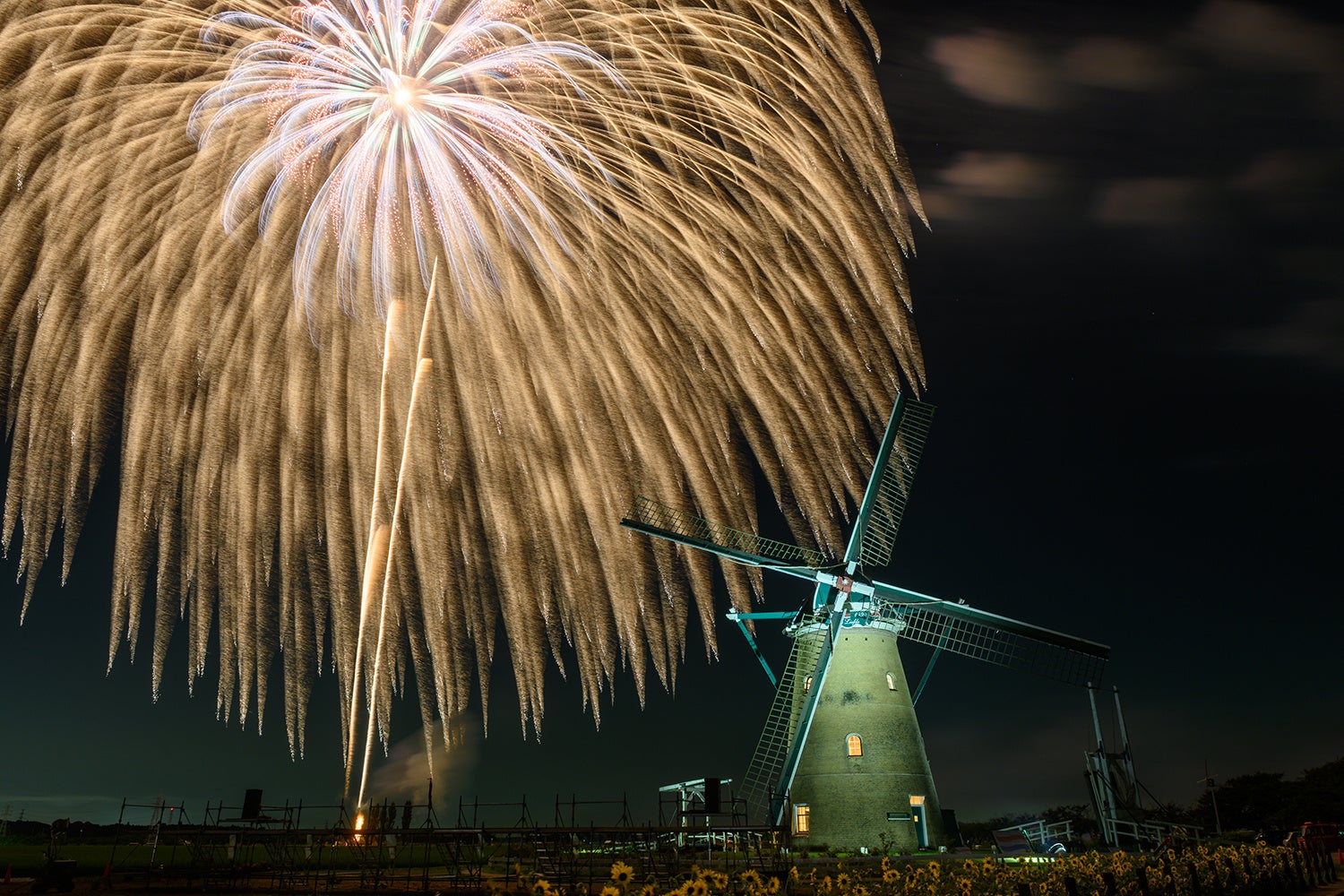 2019年8月実施の様子（オランダ風車）