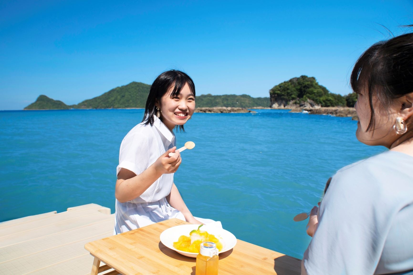 日南海岸 南郷プリンスホテル　絶景の貸切桟橋で味わうマンゴーかき氷