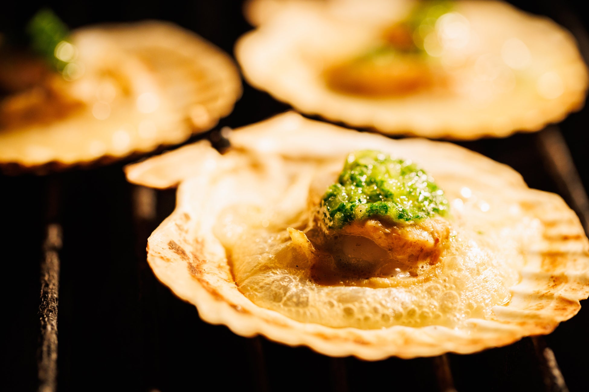 ホタテの香草バター焼き