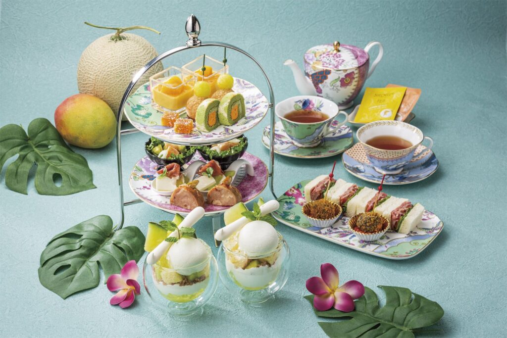 AFTERNOON TEA with “SIROCCO”「メロン＆マンゴー」画像は2名分です