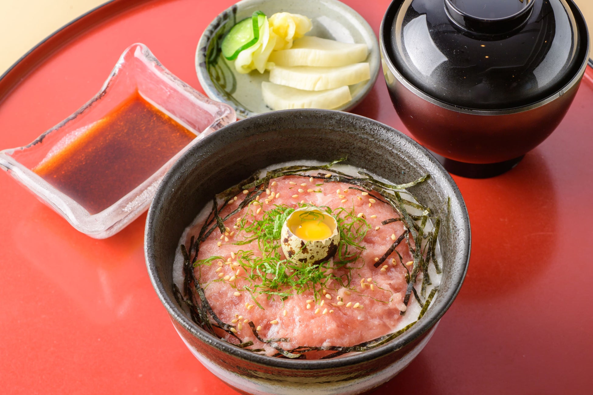 ネギとろろ丼