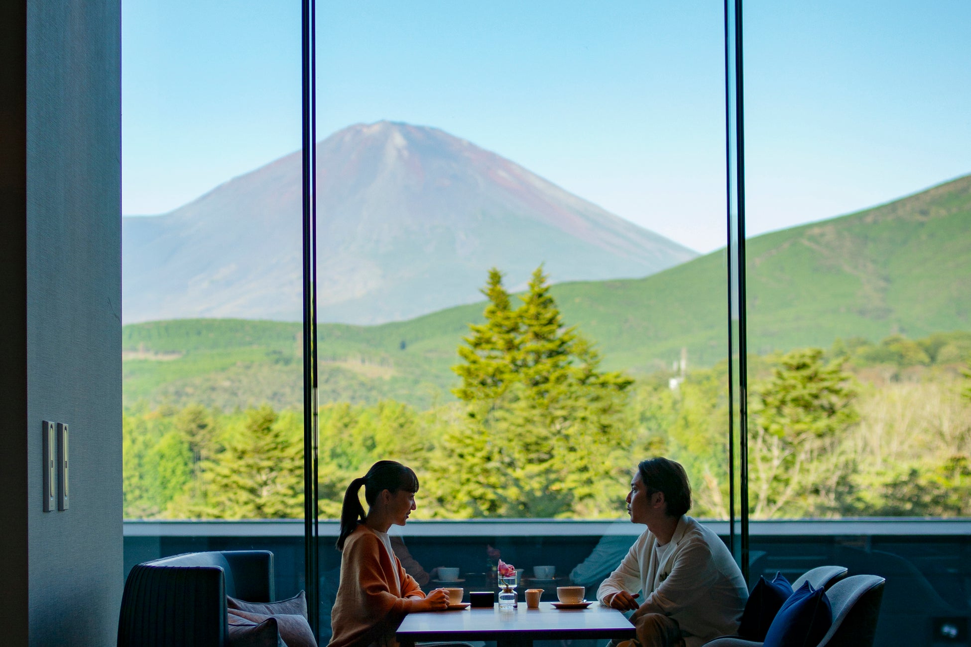 富士山の絶景を誇るレストラン