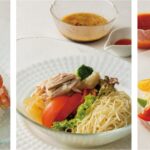 写真左から五目冷麺、棒棒鶏冷麺、トマト冷麺（イメージ）