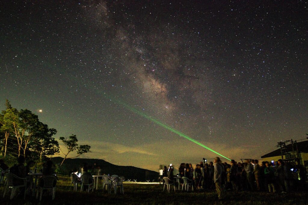 真夏の夜の星空観賞会（イメージ）