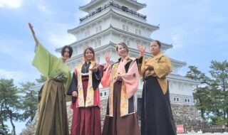 本日から4人体制の島原城七万石武将隊