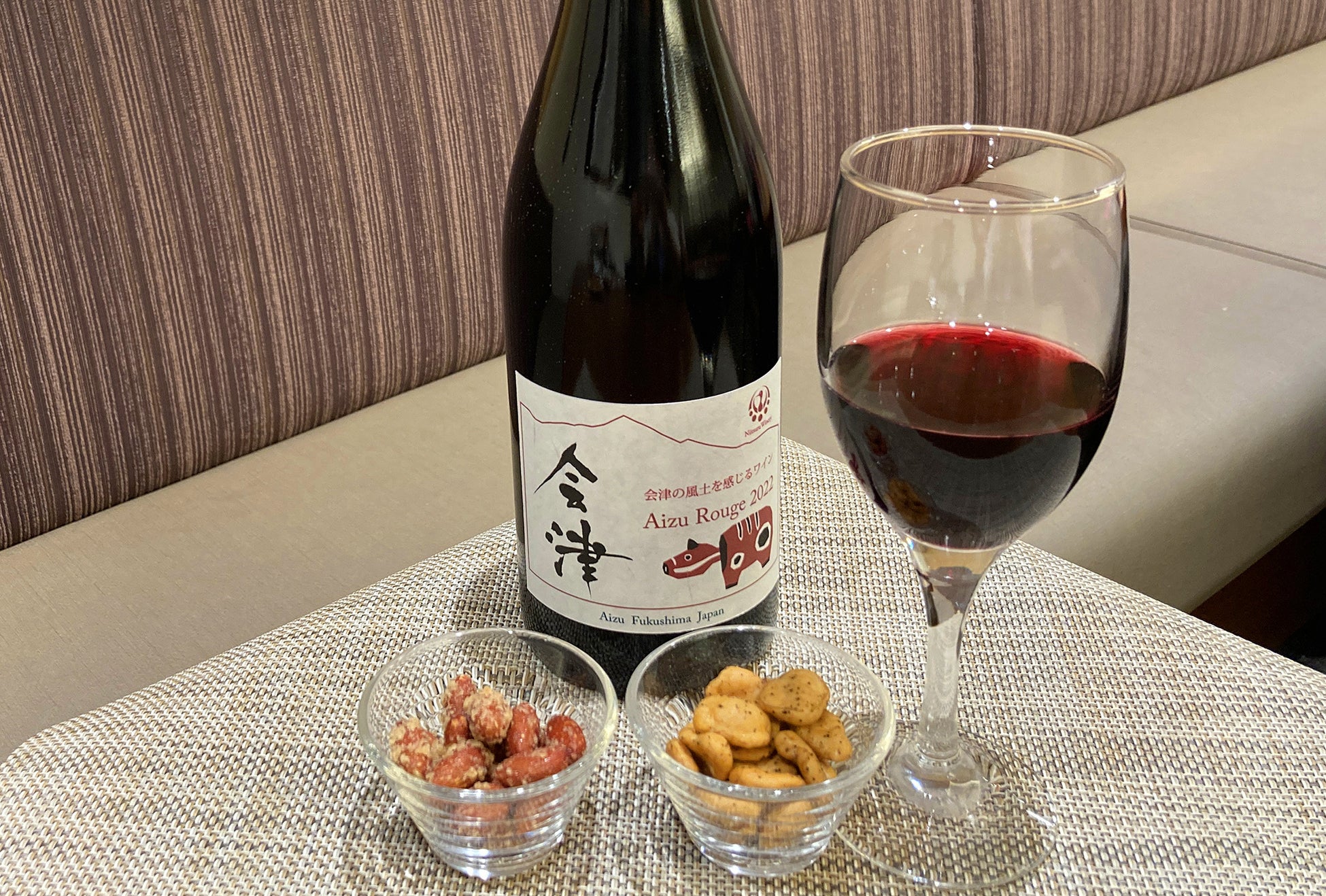 新鶴ワイナリーの赤ワインに合うおつまみセット