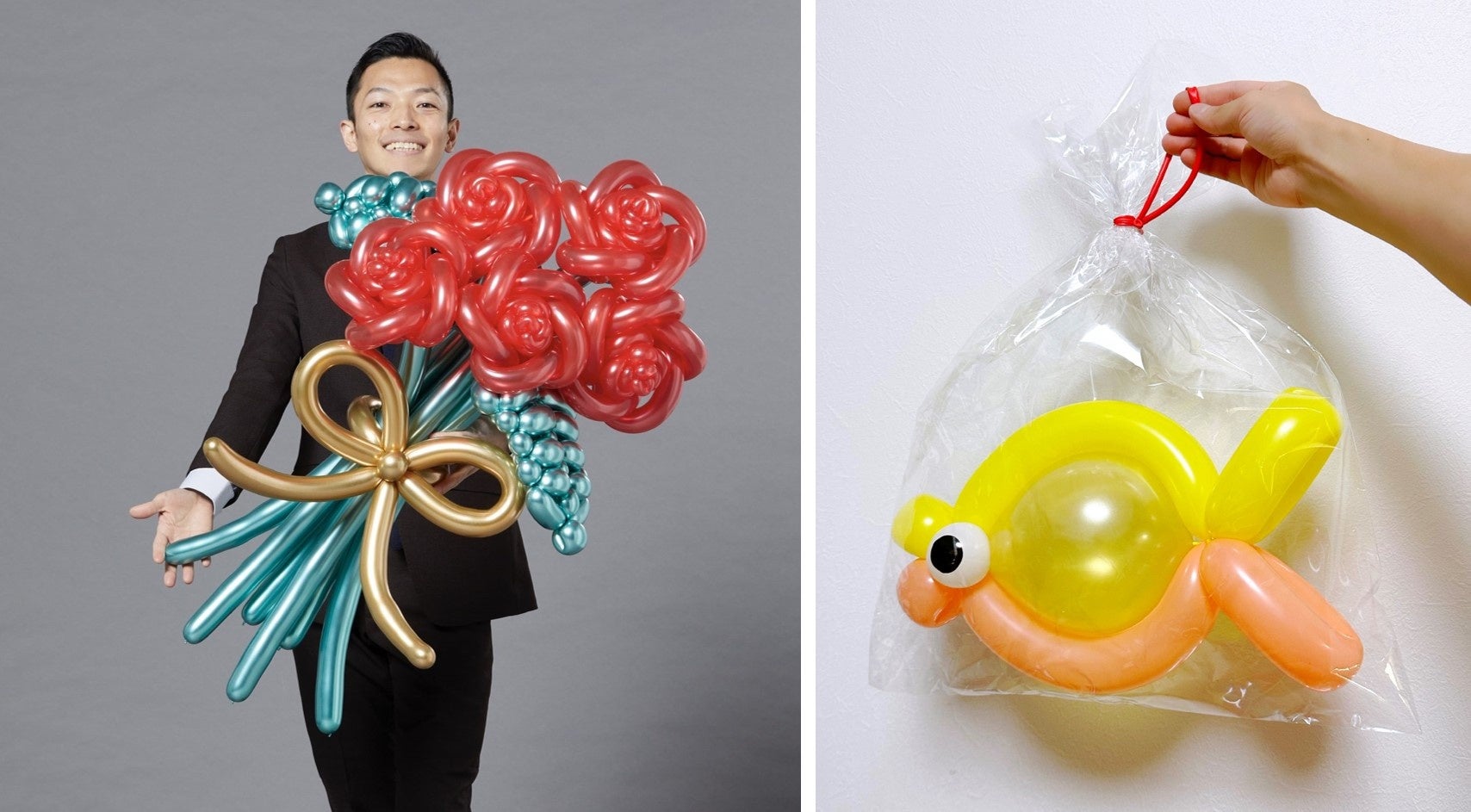 バルーンアーティストBalloon-Syotaroによるワークショップでは、カラフルで夏らしい金魚を制作可能（品川プリンスホテル）