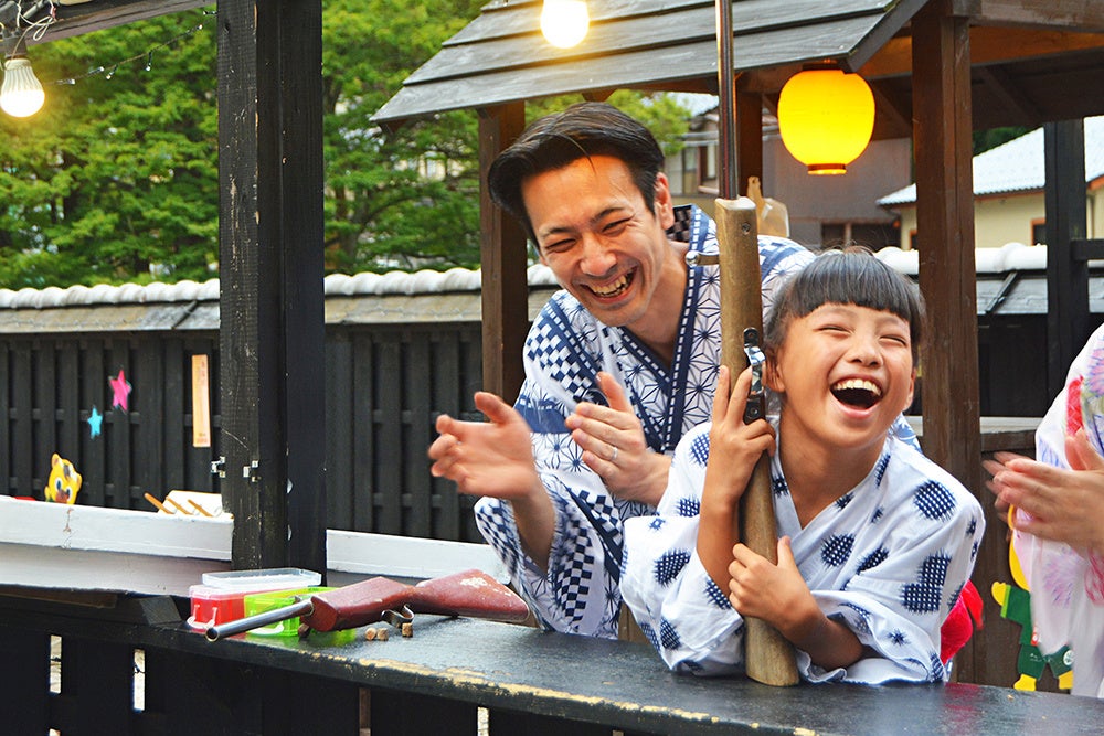 グループ旅館「かがり吉祥亭」で縁日遊び♪