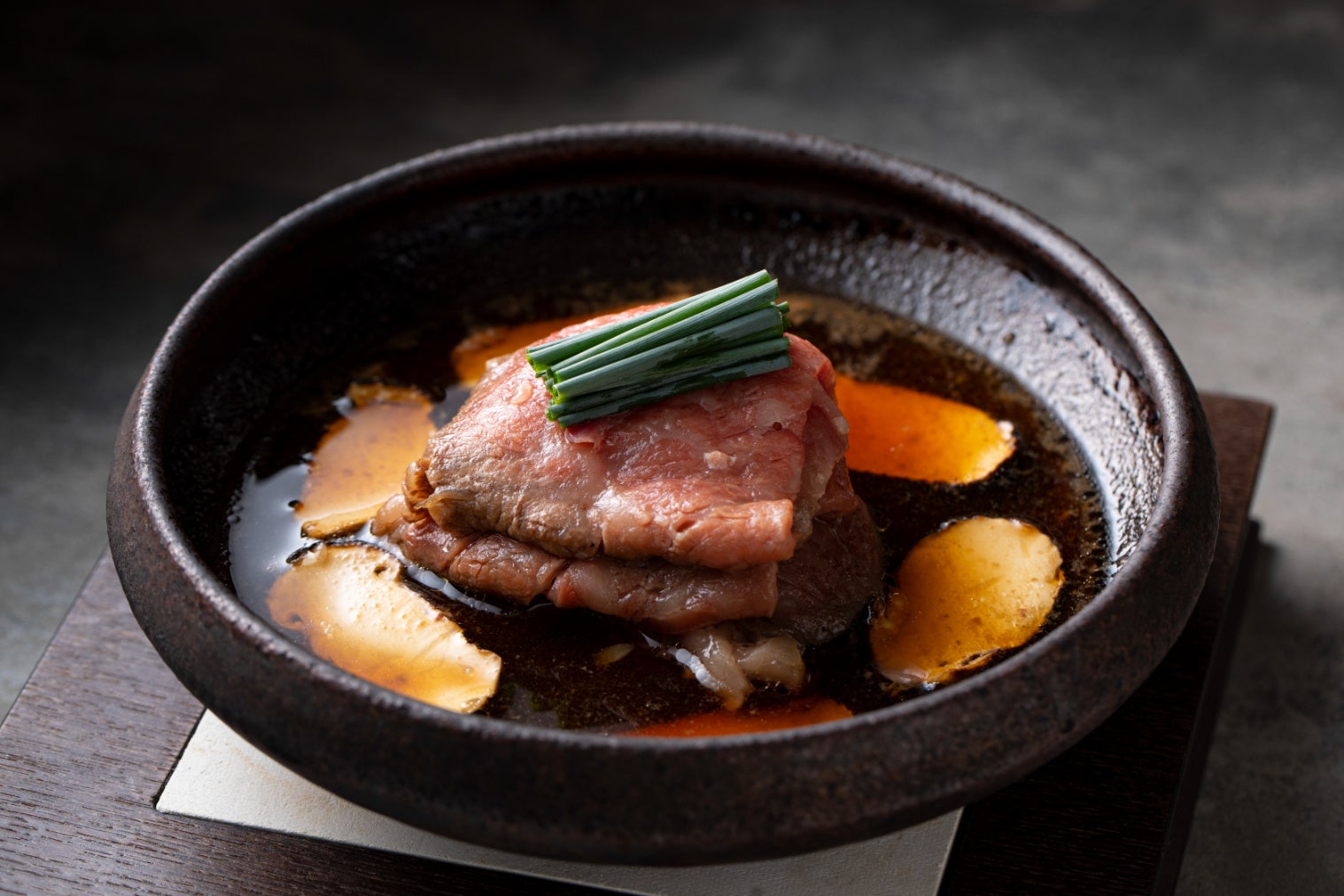日本料理「風花」松茸と黒毛和牛すき煮