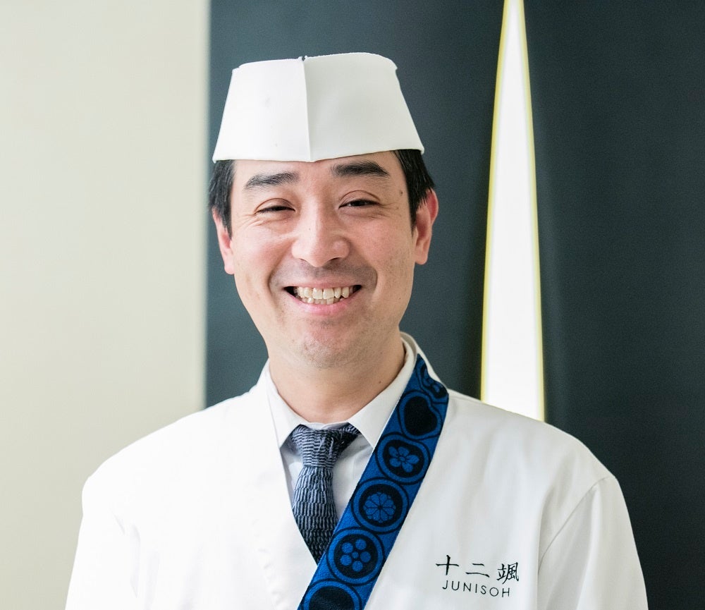 日本料理「十二颯」　寿司料理長　中村 英俊　（なかむら　ひでとし）