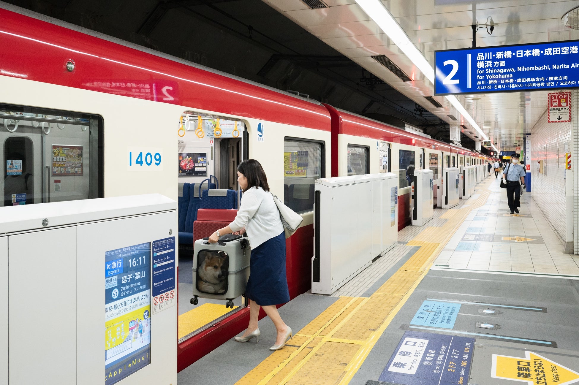東京は鉄道交通網も広く、愛犬と乗車できる場合も。