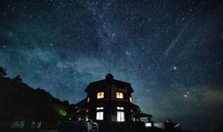 ドンデン高原から見える星空