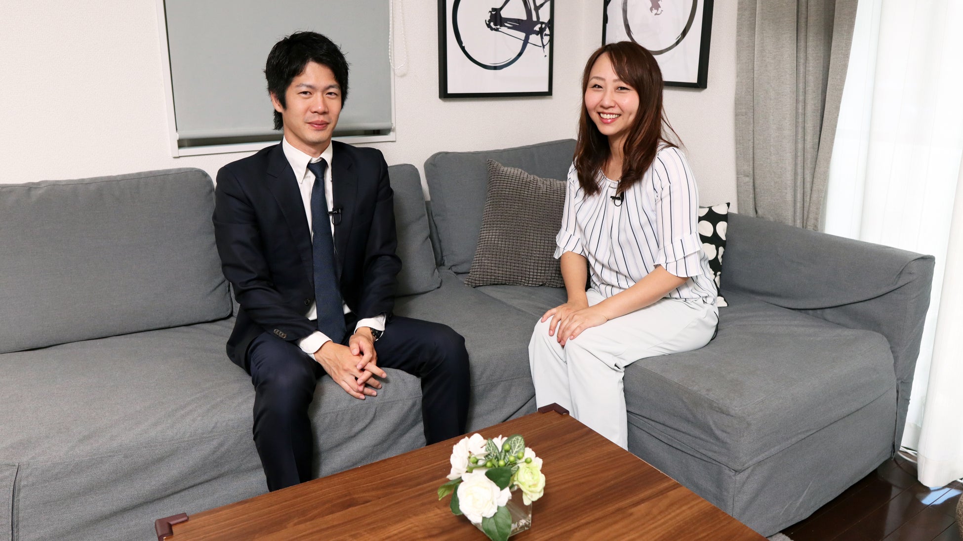 カールトン運営の民泊「IRIS TOKYO2」にて。代表（位田 祐希）と、共同創業者（位田 美樹）