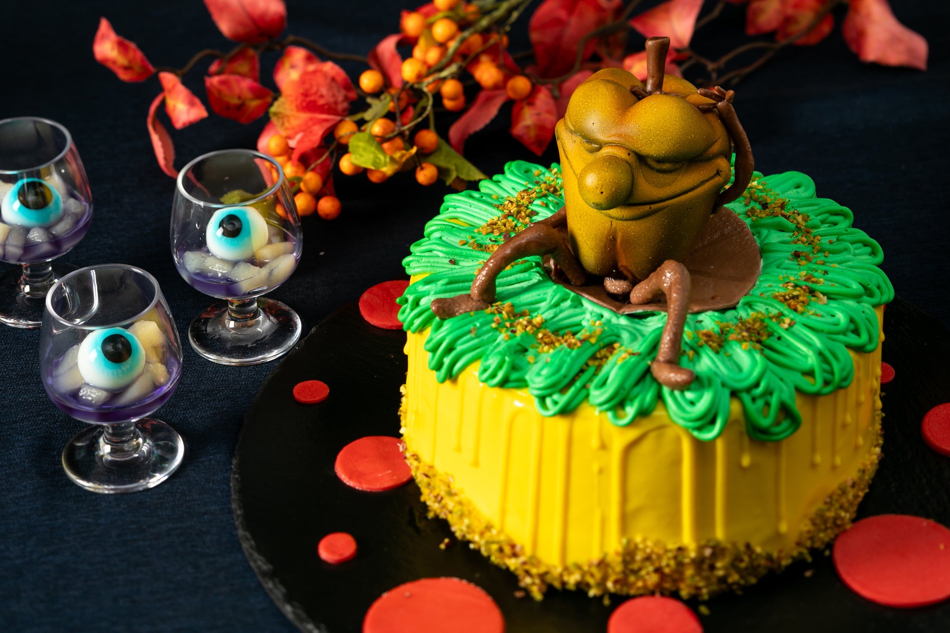 かぼちゃおばけとピスタチオのケーキ イメージ