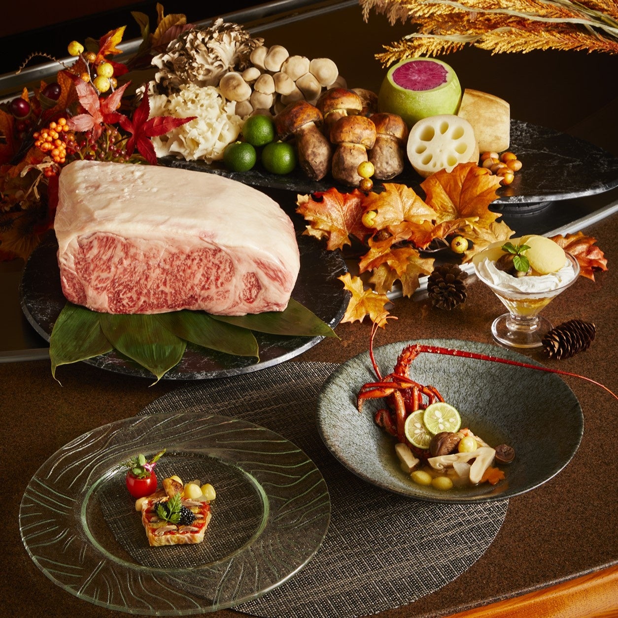 至福の香り 松茸と神戸ビーフサーロインステーキディナー