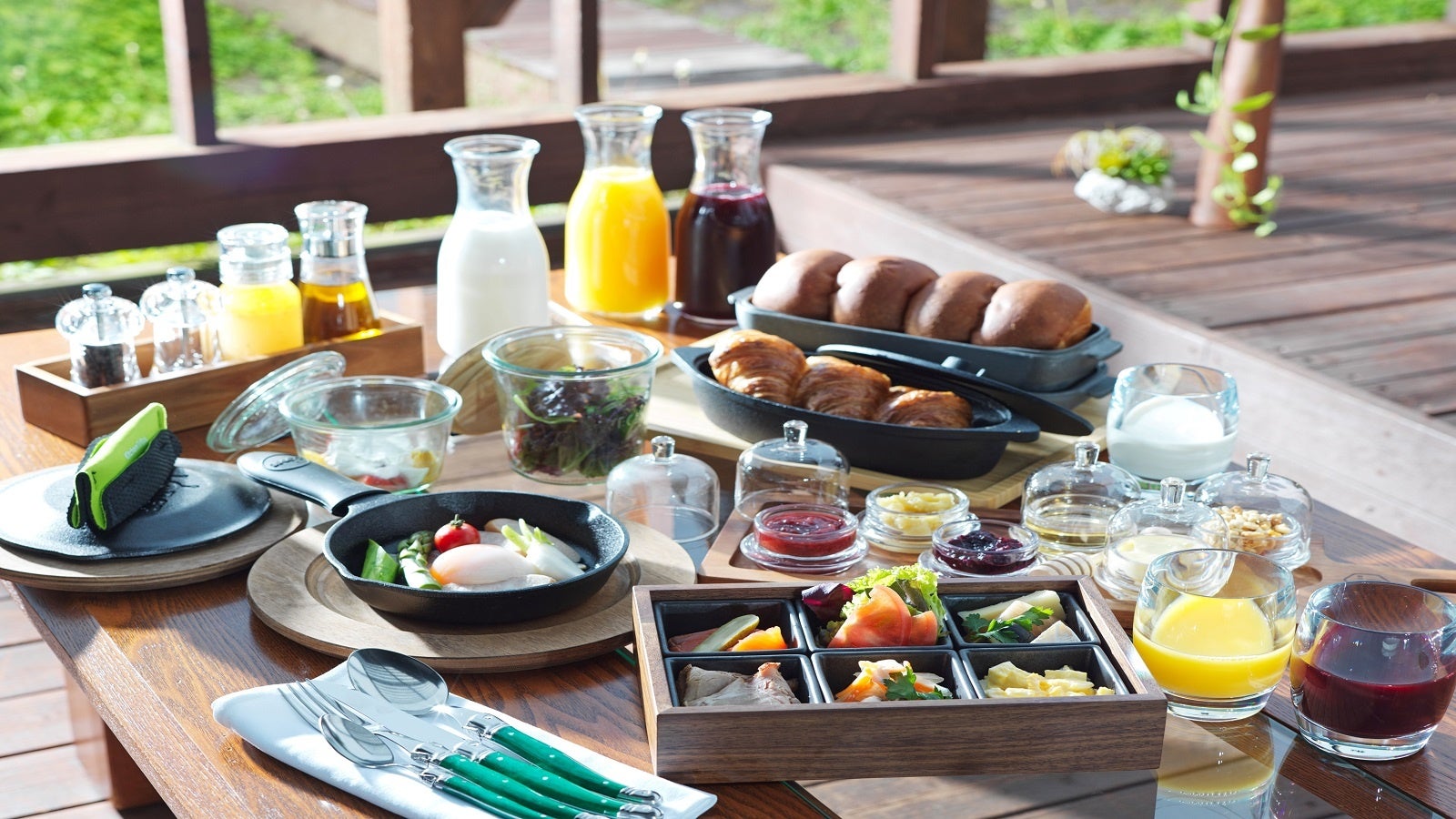 澄んだ空気と食事で目覚める爽やかな朝