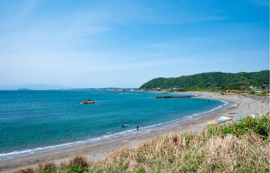 秋谷海岸の景色