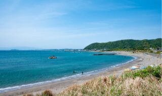 秋谷海岸の景色