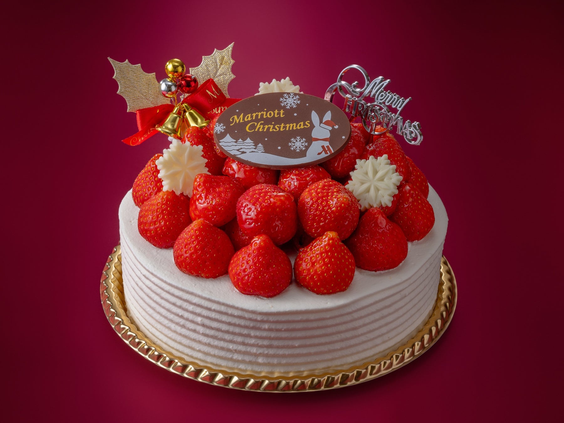 たっぷり苺のクリスマスケーキ（5号15cm・8,000円）