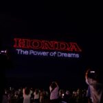 HONDA創立75周年記念イベント「23栃木祭り」のドローンショー