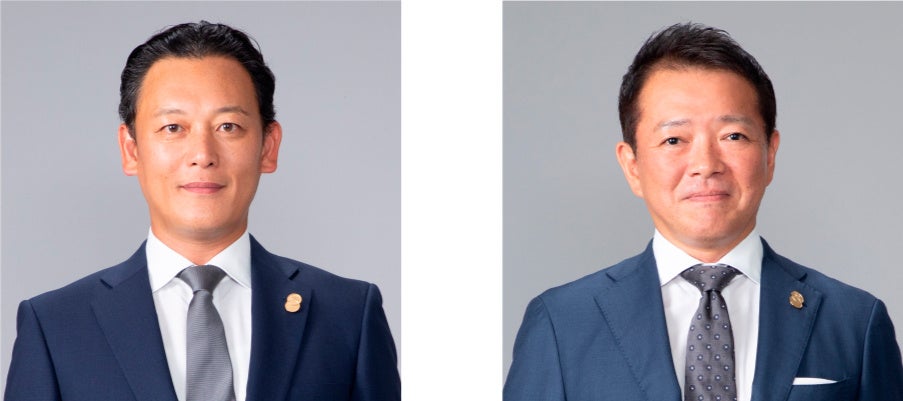 （左）代表取締役会長 長谷 晴義／（右）代表取締役社長 井上 義則