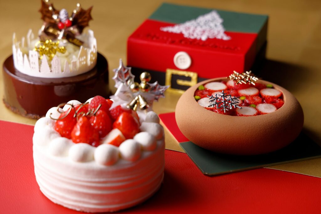 3種類のクリスマスケーキ
