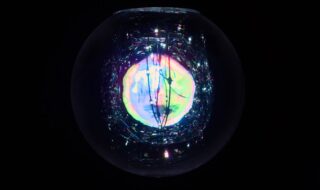 実験中画像「Exploring Existence in Perception：A New Phenomenon of Light - Bubble」（認知上の存在の探求：新しい光の現象 - シャボン玉）