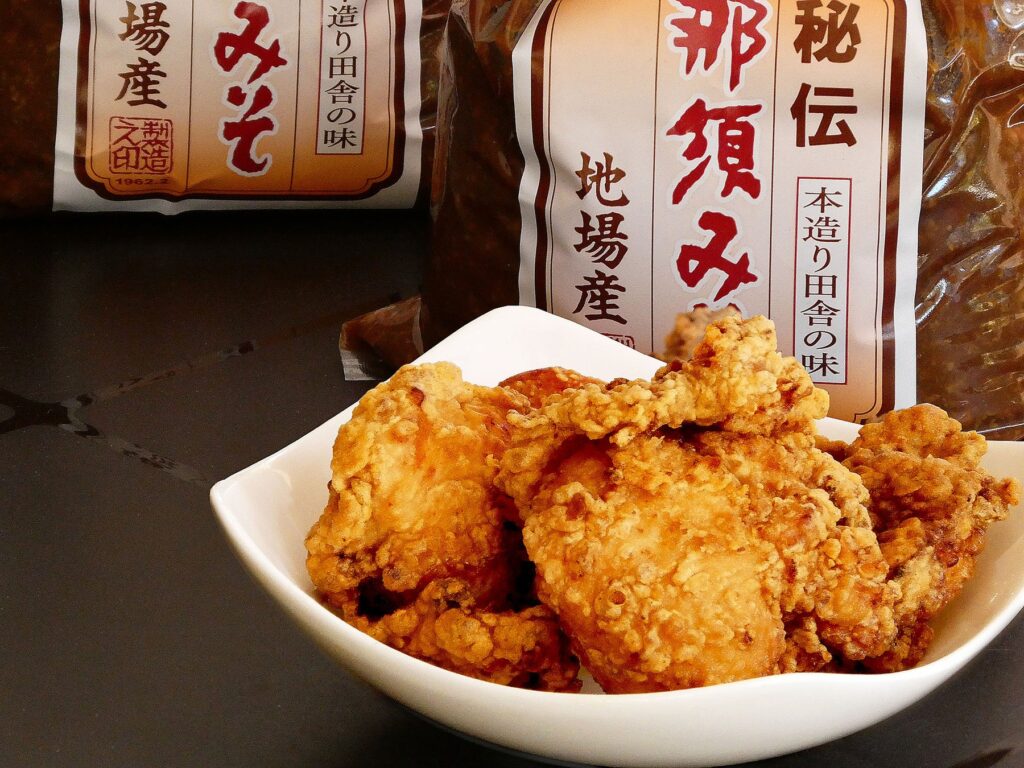 那須みそで漬け込んだ那須どりの唐揚げ