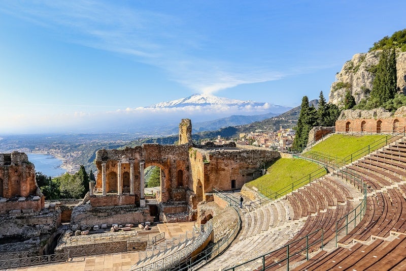 タオルミーナの古代ギリシャ劇場- photo Regione  Siciliana