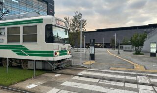 熊本市電とJR熊本駅