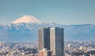 高層階のお部屋から富士山を望む（品川プリンスホテル）