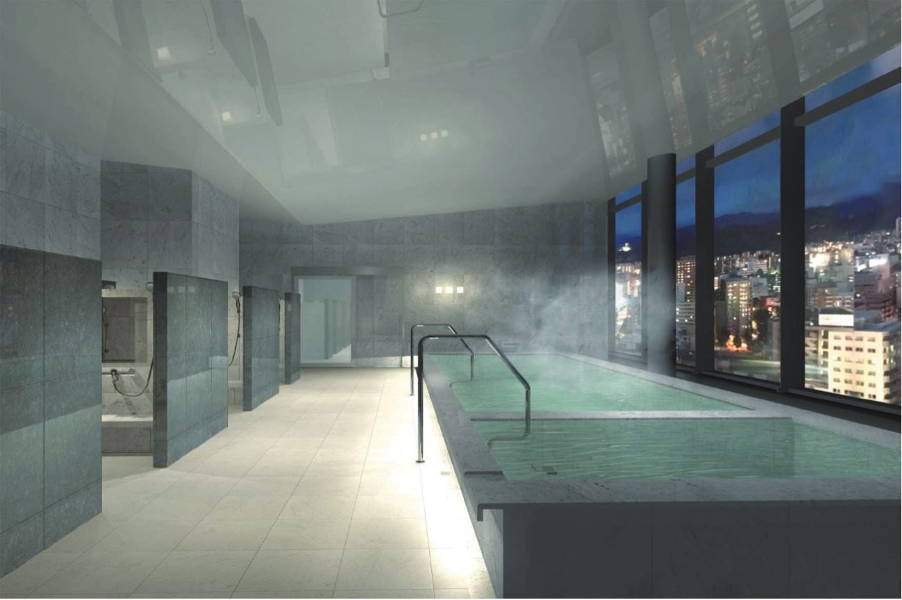 札幌の夜景もご覧いただける温浴施設イメージ（プレミアムカテゴリーご利用特典）