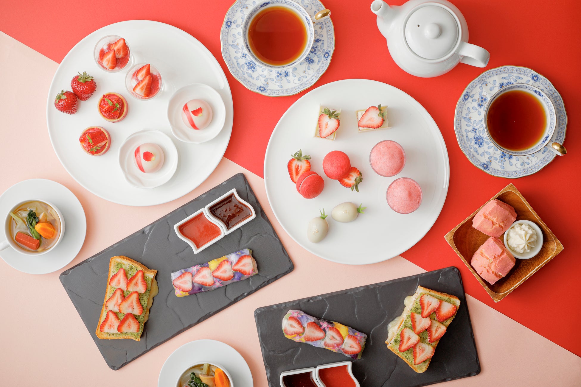 「河西いちご園×琵琶湖マリオットホテル Strawberry Afternoon Tea」イメージ