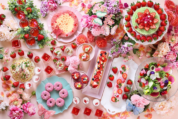 “ランチ＆スイーツ　Strawberry Flower Garden”（イメージ）