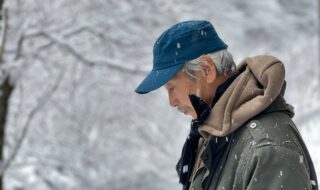 田中泯「雪の良寛」photo Ishihara Rin