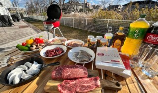 お肉やお野菜、ビールなどもドリンクも！