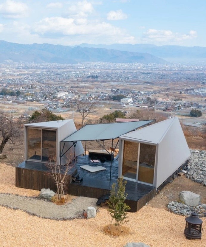 甲府盆地の絶景パノラマ