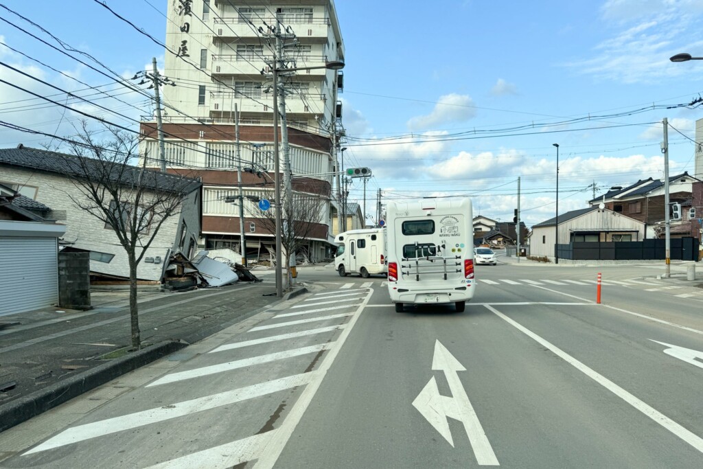 石川県輪島市への配車途中（輪島市にて）