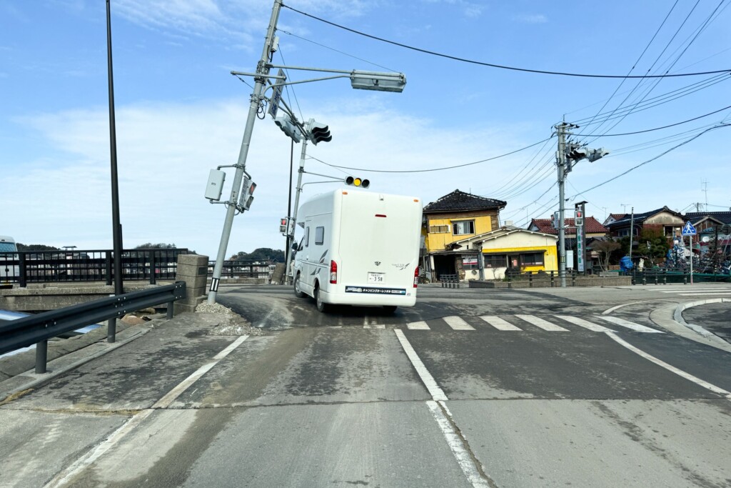 石川県輪島市への配車途中（輪島市にて）