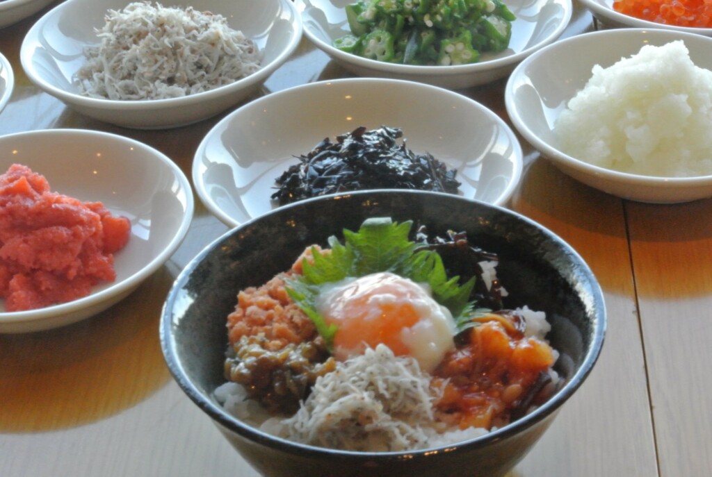 9種類の具材で作る朝丼