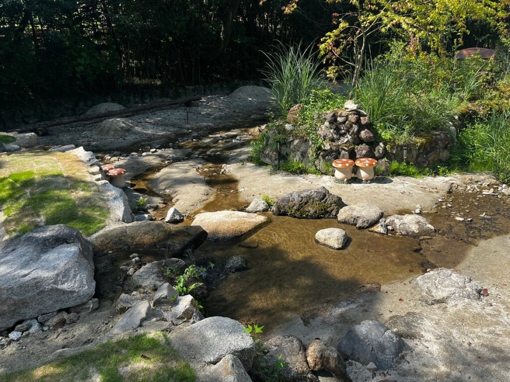 工事前の水遊び場