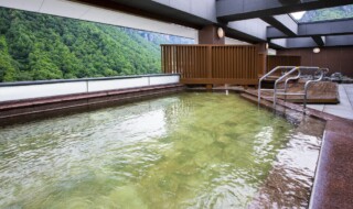 層雲峡　朝陽亭「露天風呂」