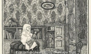 『不幸な子供』挿絵・原画／1959年／ペン、インク、紙　©2022 The Edward Gorey Charitable Trust