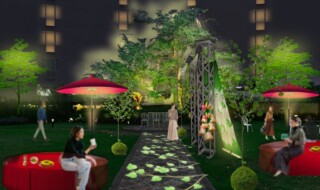 中庭”SHINRYOKU（新緑）”カフェイメージ