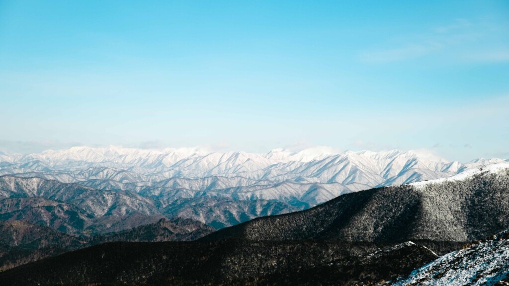 息をのむような景色の日高山脈