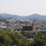 ザビエル公園から京都に似た山口市内を見渡すことが出来る
