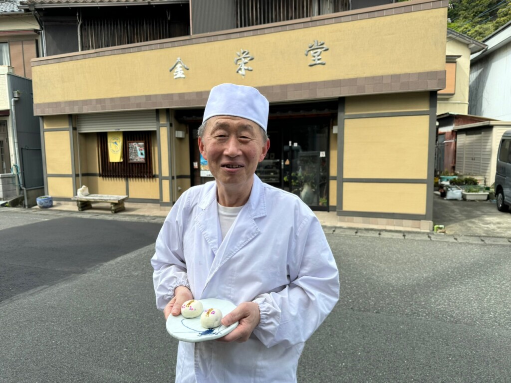 伊豆下田の老舗菓子店、金栄堂の土屋義昭さん